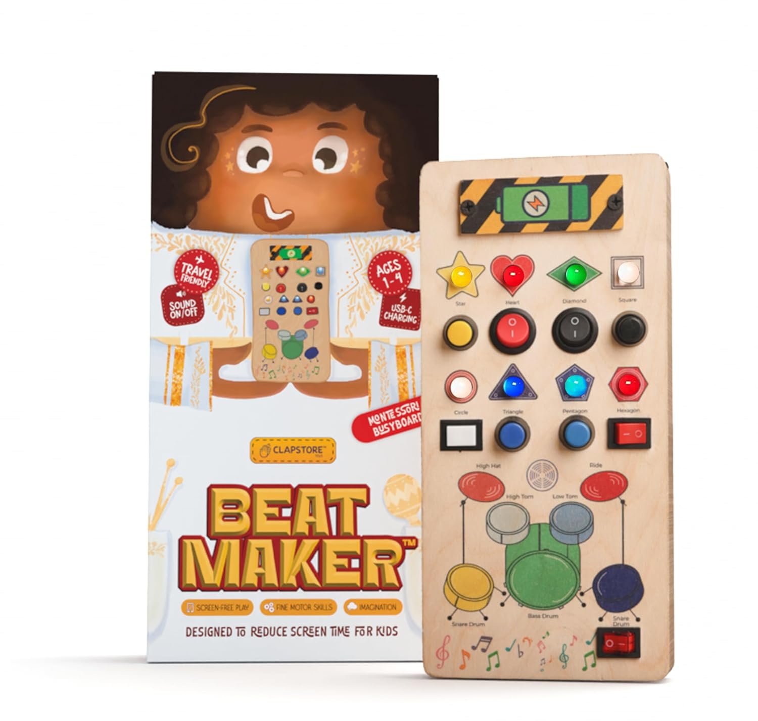 media_gallary Beat Maker Montessori Busy Board by ClapStore 4