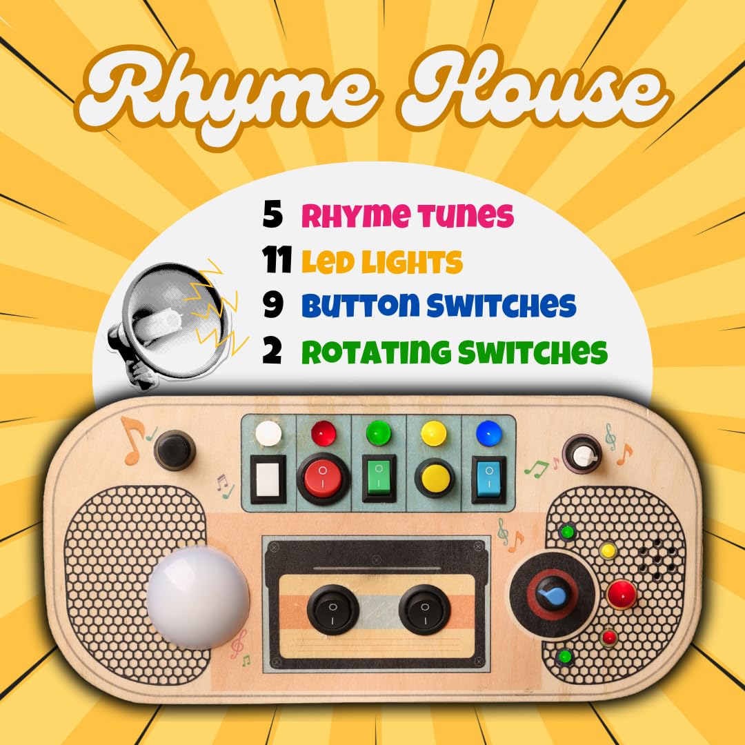 media_gallary Rhyme House Montessori Busy Board by ClapStore 2