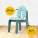 thumbnail Green Boomerang Cushioned Chair 3