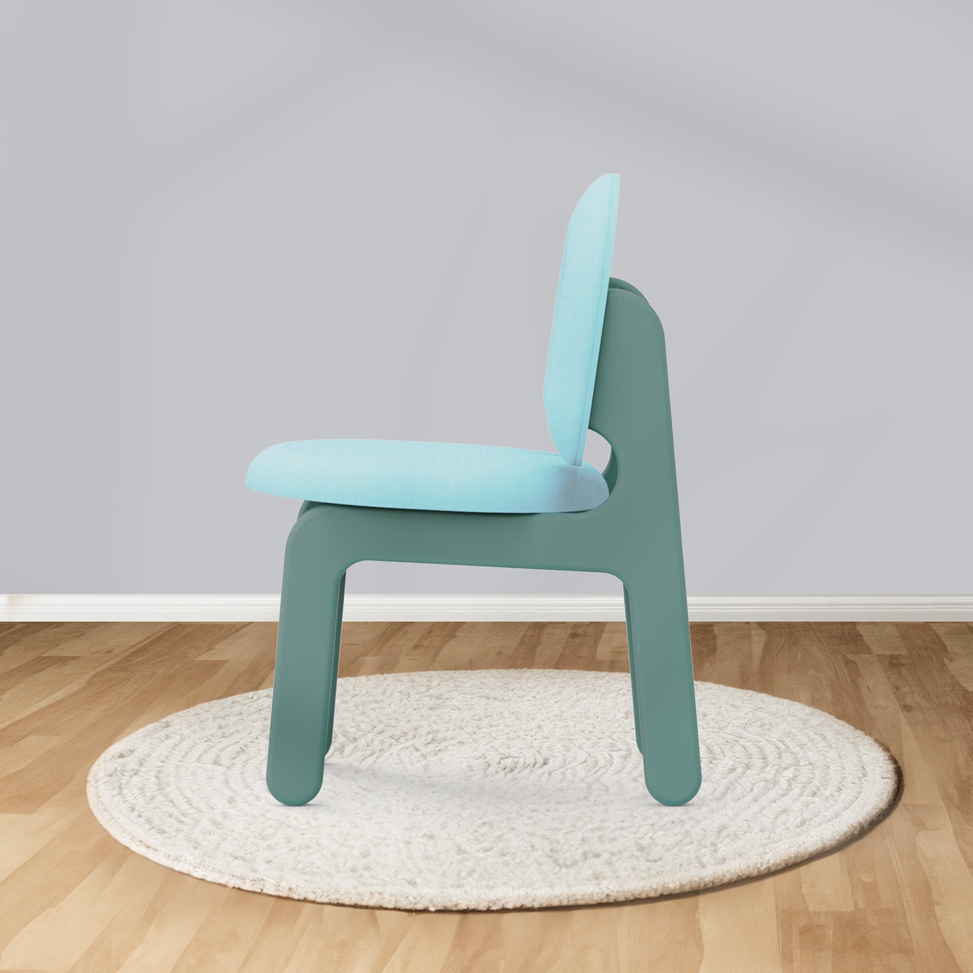 media_gallary Green Boomerang Cushioned Chair 6