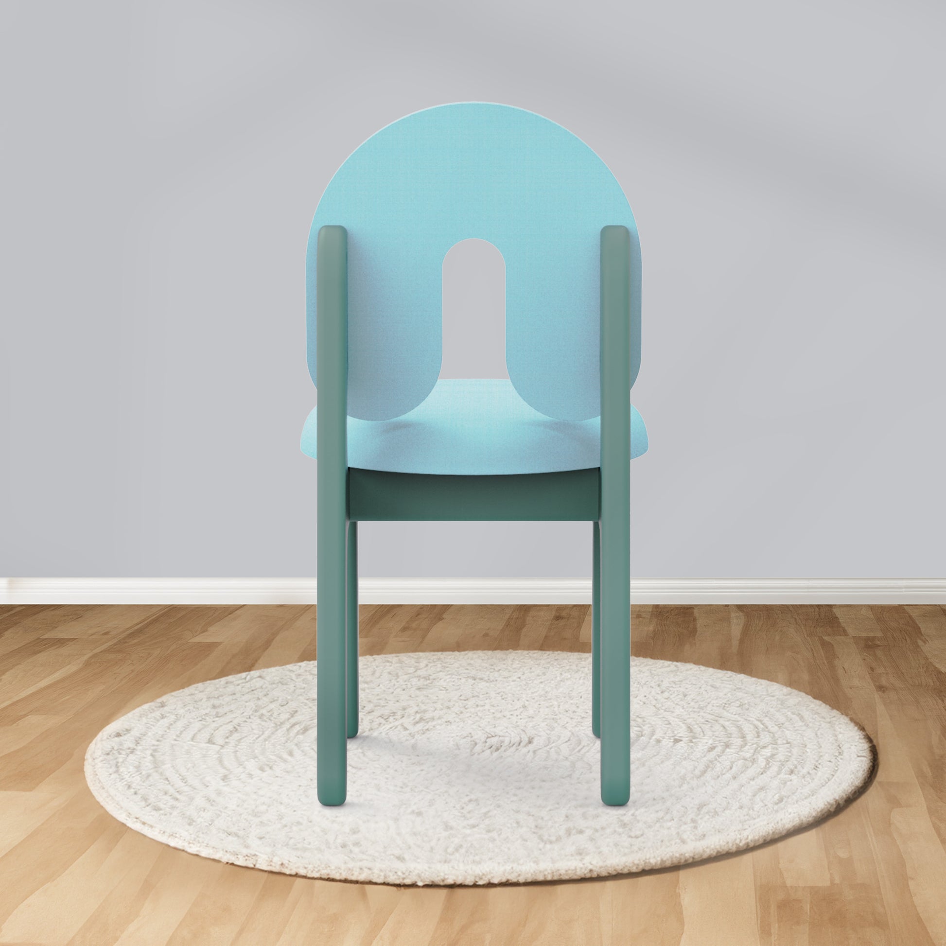 media_gallary Green Boomerang Cushioned Chair 5