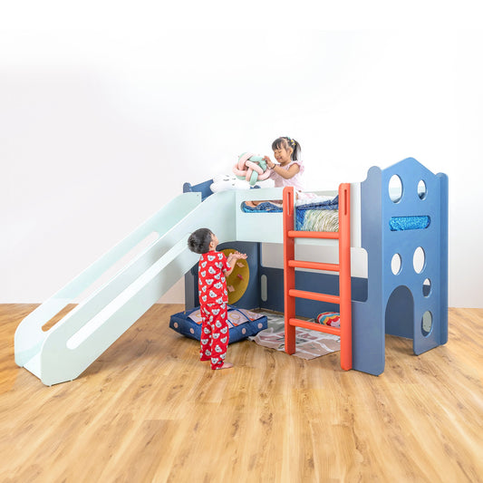 Castle Loft Bed - Blue