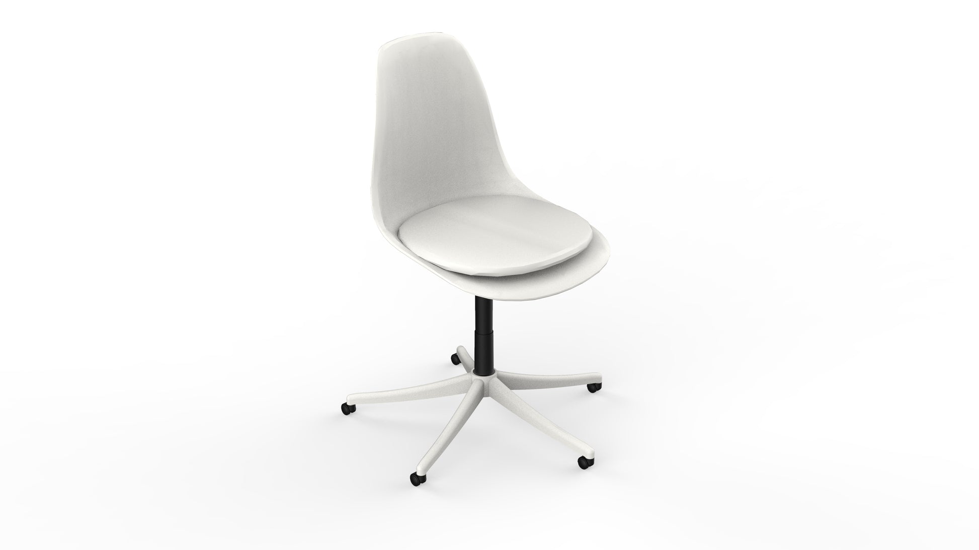 media_gallary Hubble Height Adjustable Study Chair - Oxford White 1