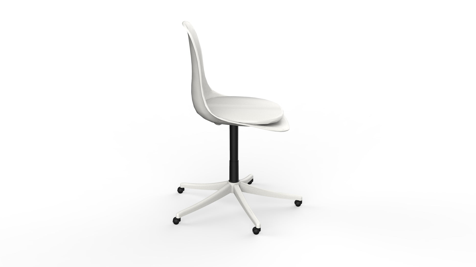 media_gallary Hubble Height Adjustable Study Chair - Oxford White 2