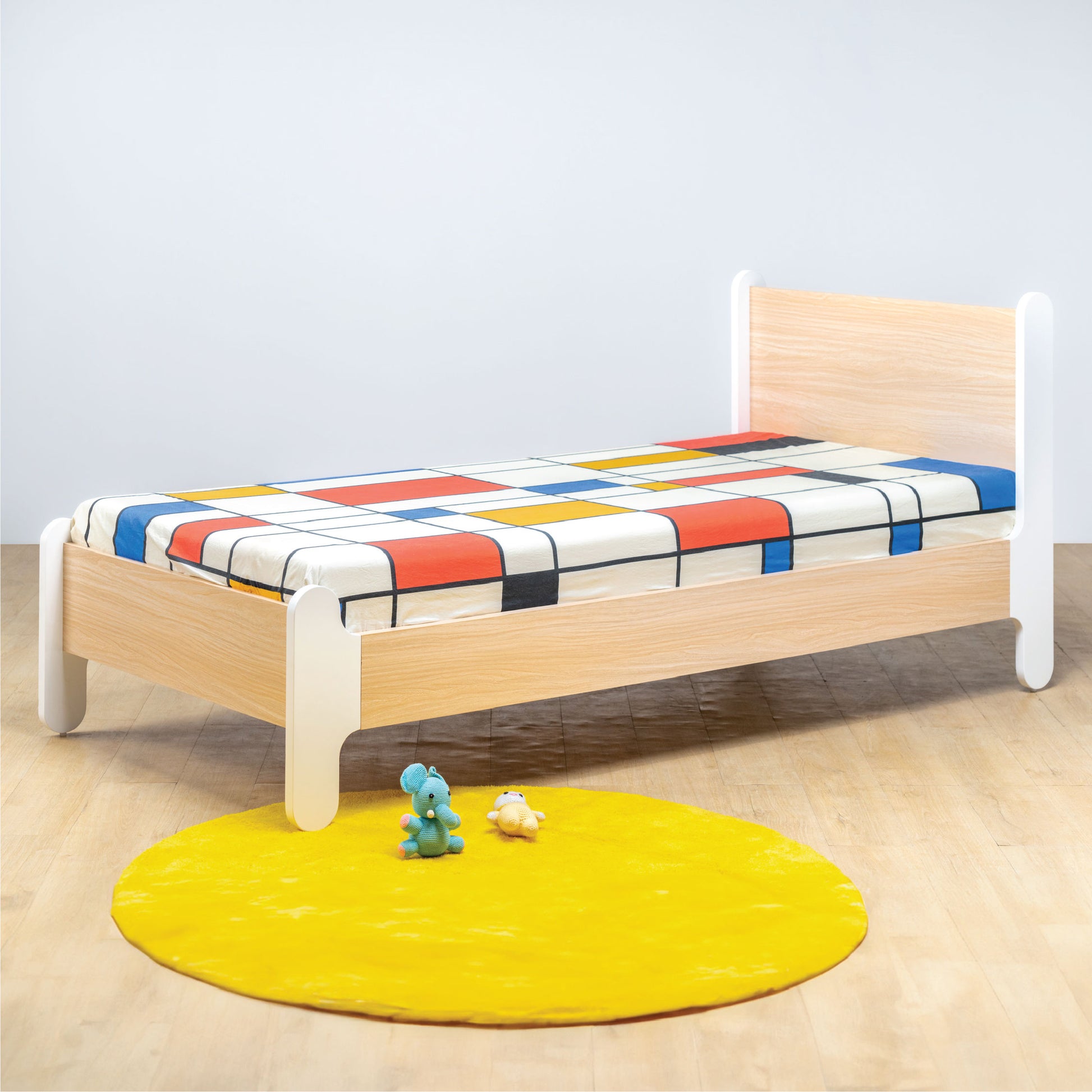 media_gallary Wooden Single Bed with mattress 1