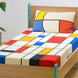 thumbnail Mondrian’s Mosaic Single Bedsheet 1