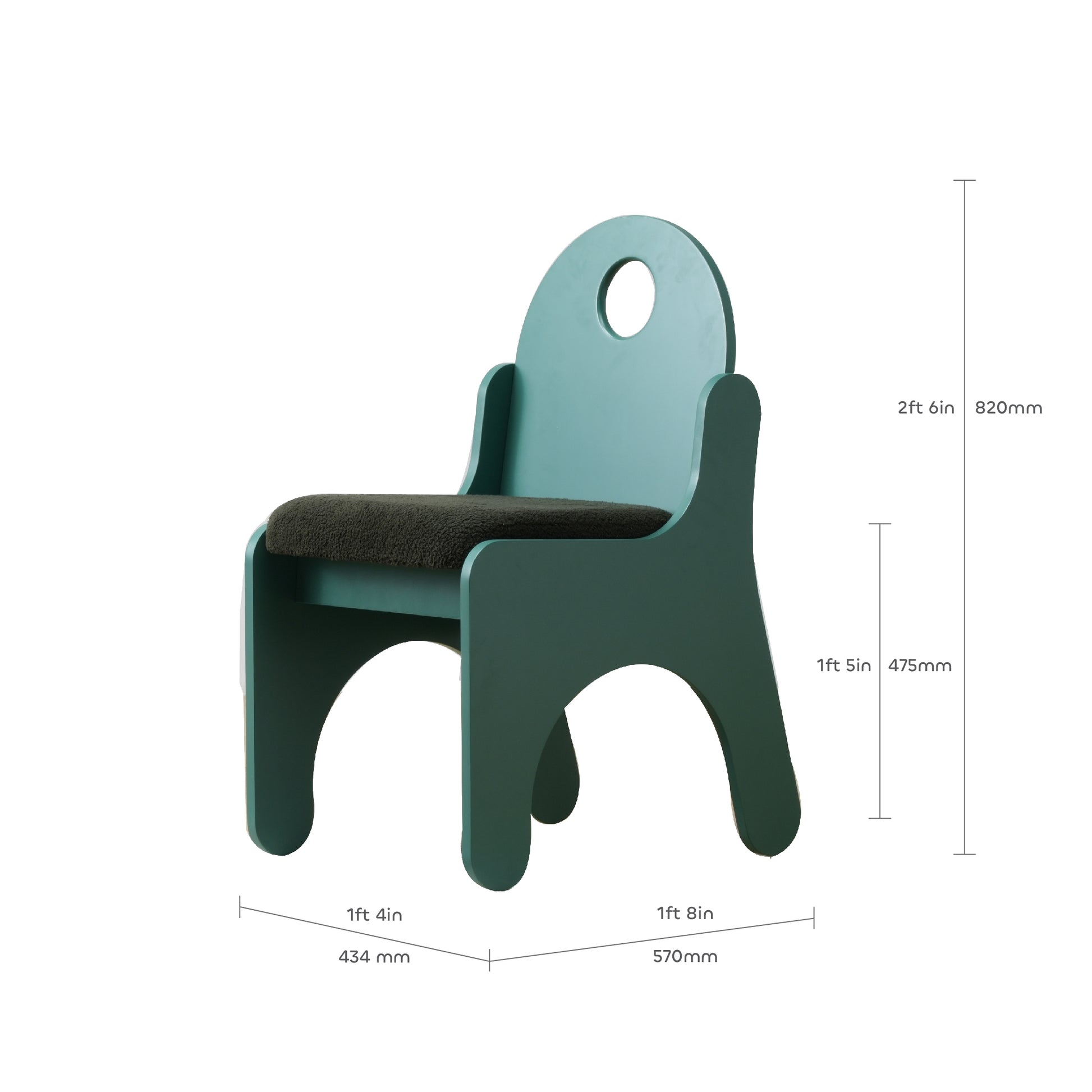 media_gallary Jigsaw Study Chair - Green 3