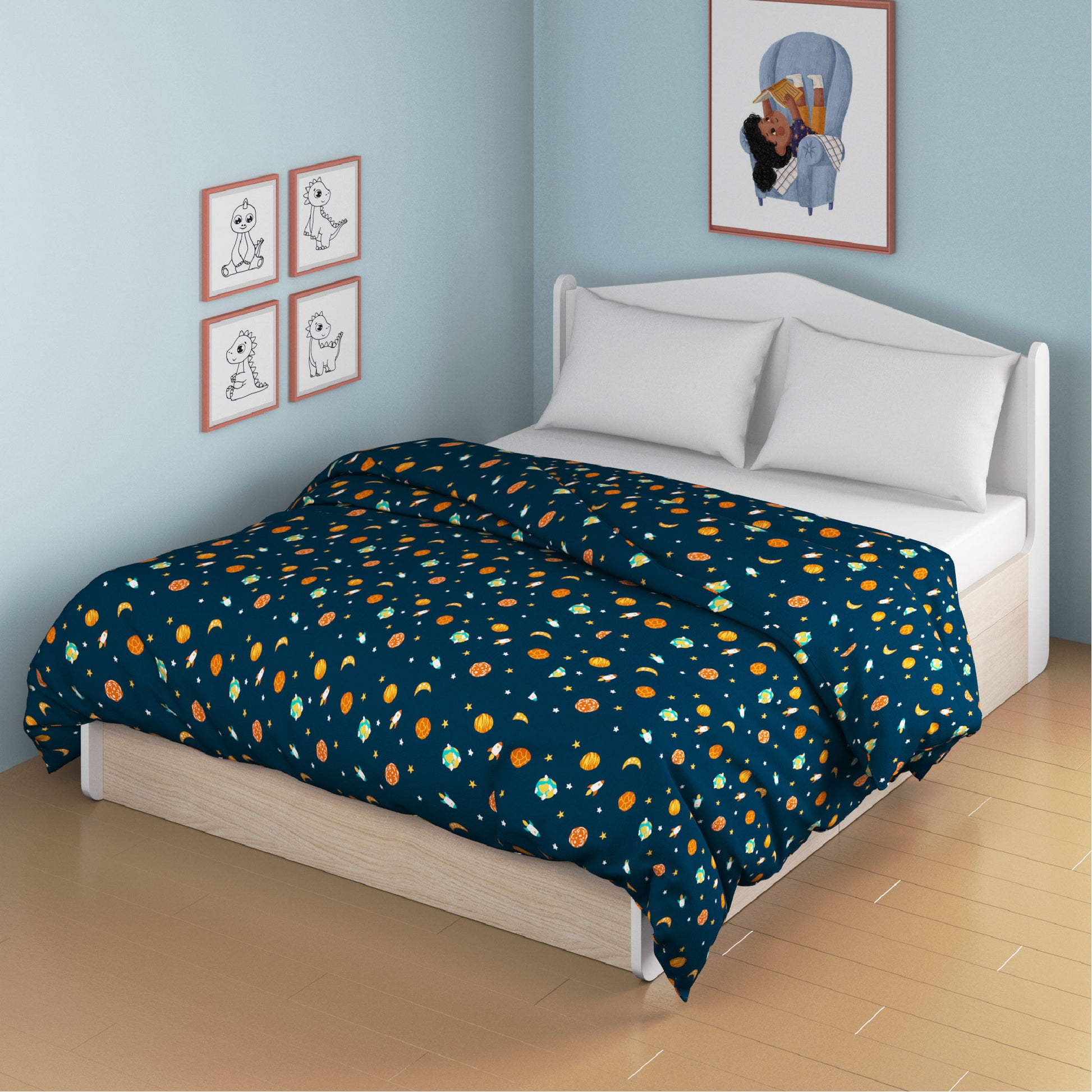 media_gallary Astronuts Dohar Queen Bed Size 1