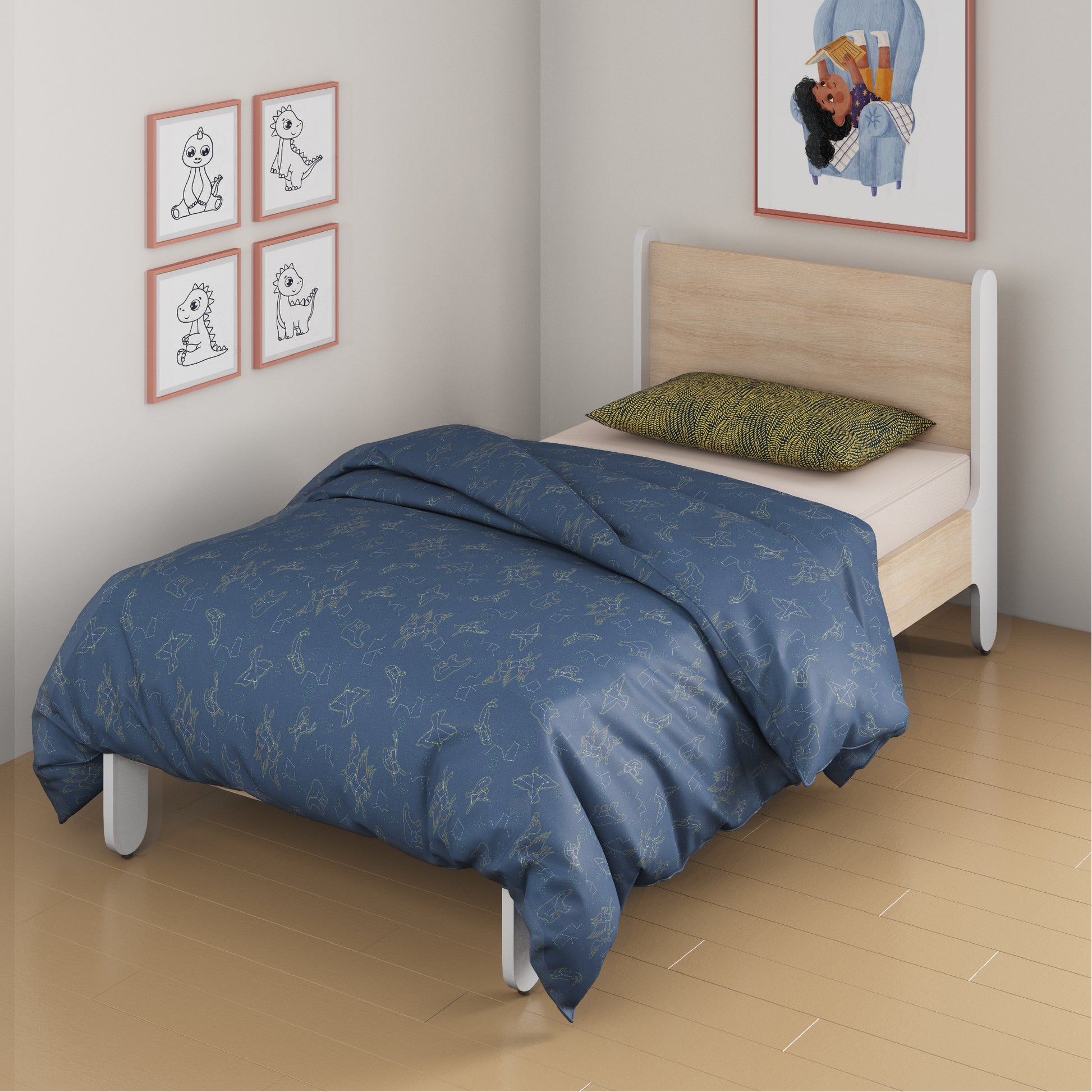media_gallary Constellation Glow Reversible Winter Comforter Single Bed Size 1