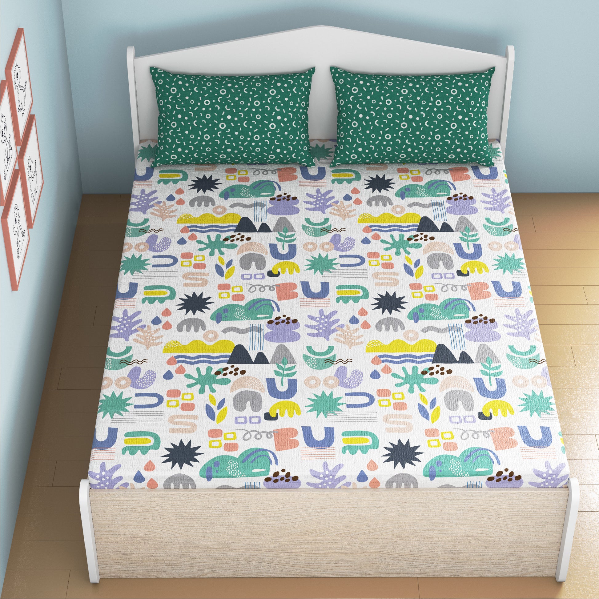 media_gallary Oodles of Doodles Fitted Bedsheet 2