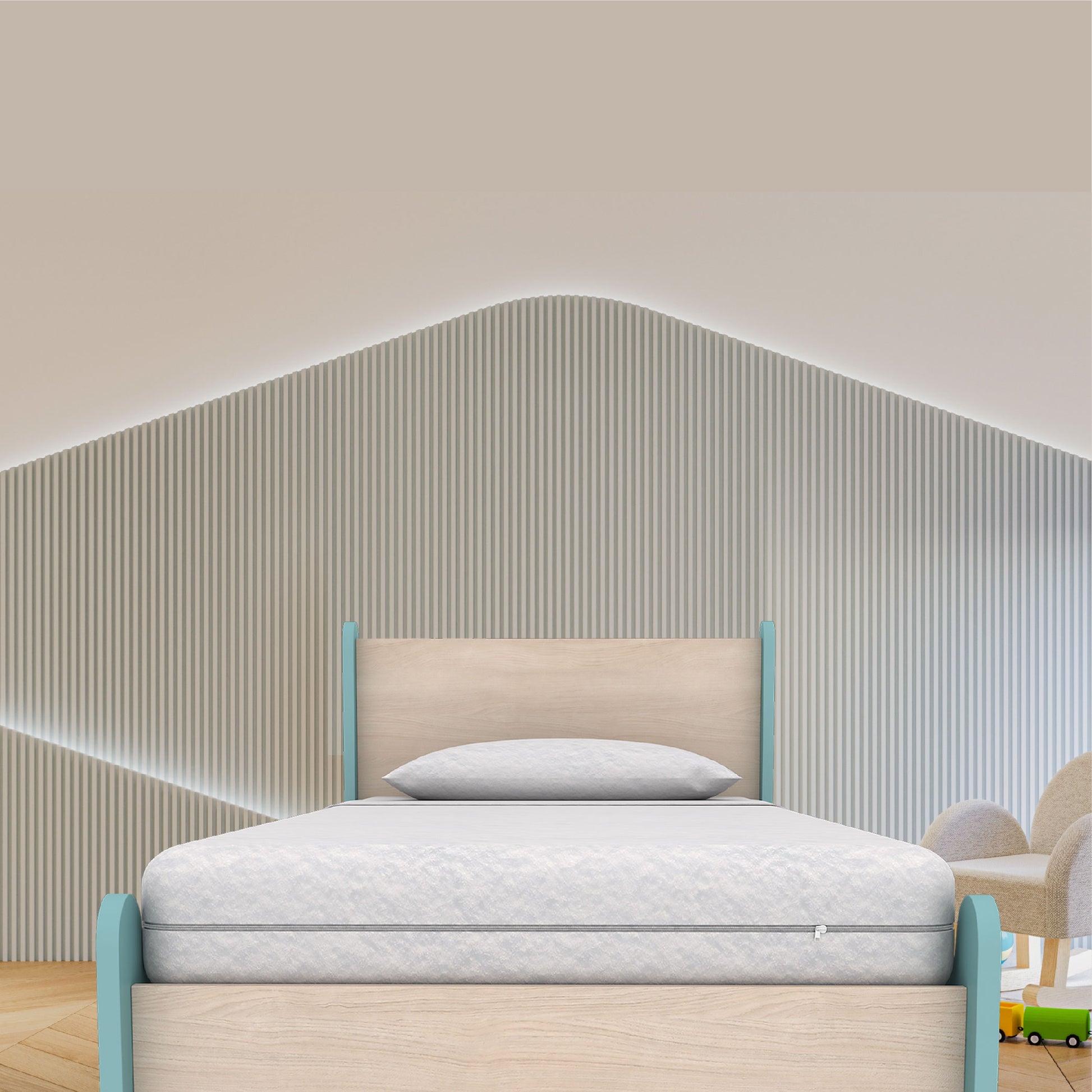 media_gallary Buy Kids White Single Bed Mattress Online  1