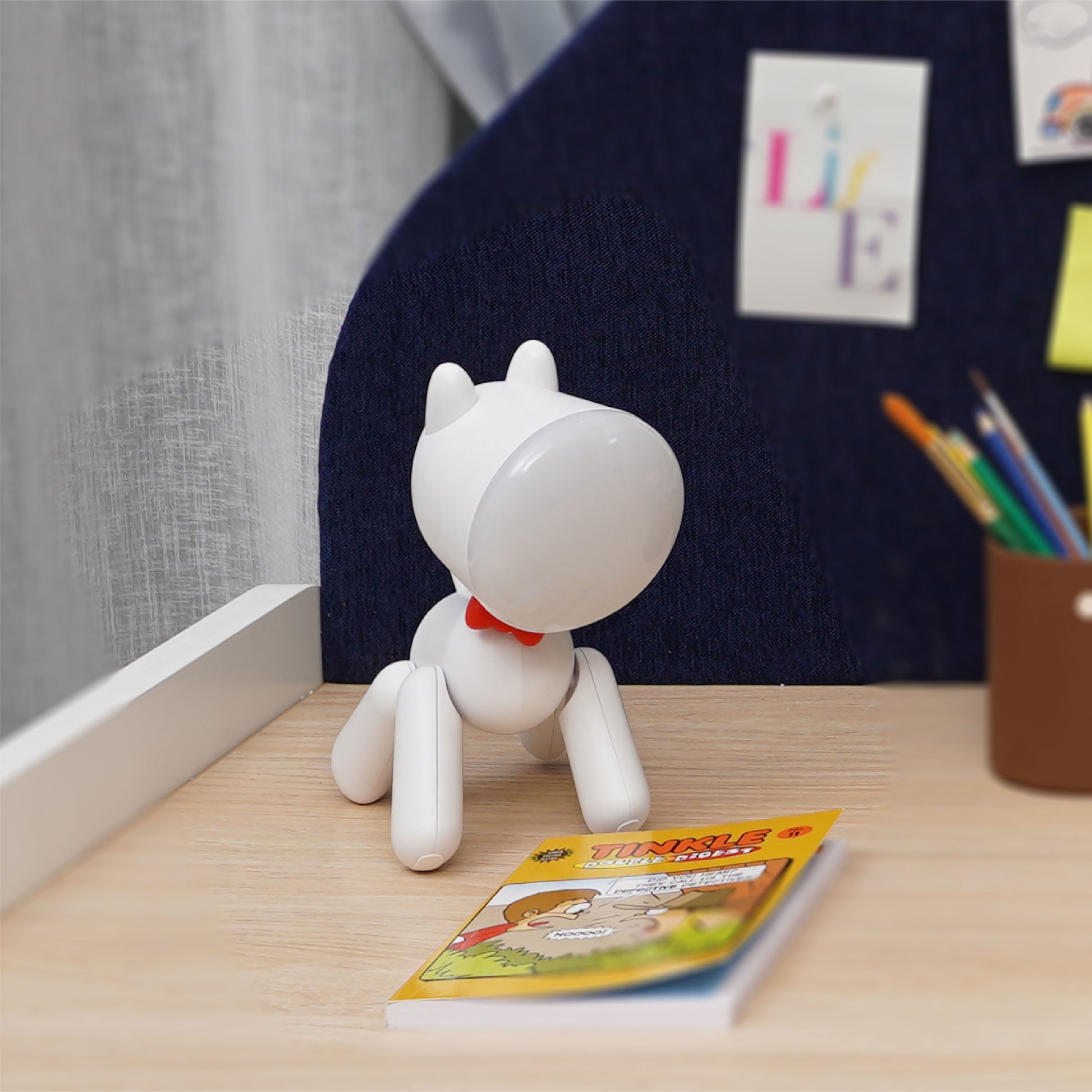 media_gallary Rechargeable Study Table Lamp for kids - woof woof 1